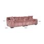 Preview: Charelle rose chenille - extravagantes Sofa