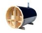 Preview: Handgefertigtes Saunafass mit Holz-Ofen