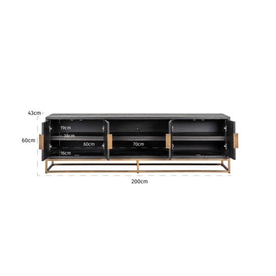 Blackbone brass - exklusives Lowboard